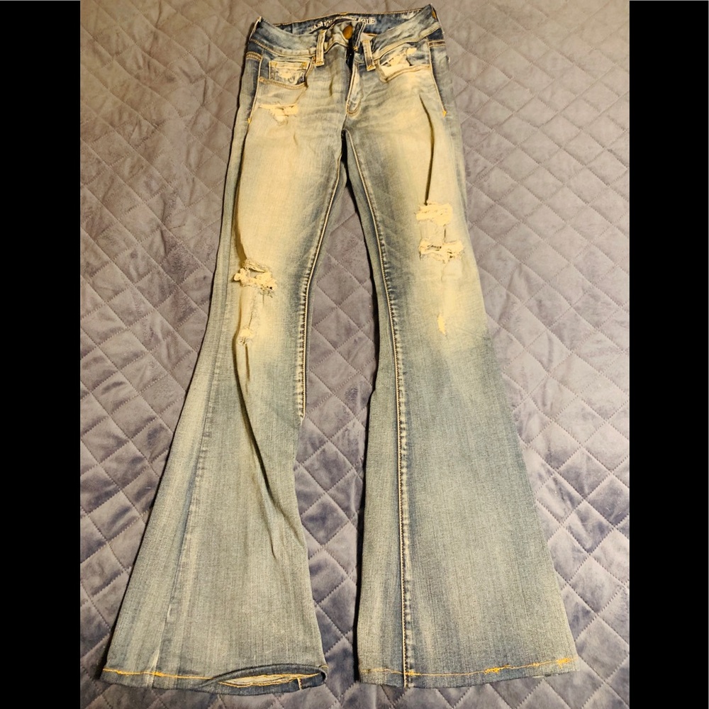 American eagle boho artist jeans
